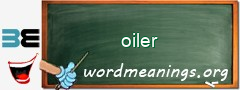 WordMeaning blackboard for oiler